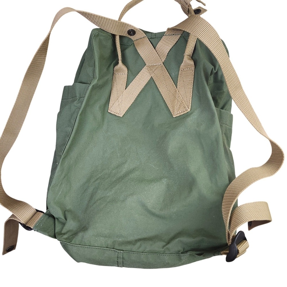 Fjallraven Kanken Classic Backpack Forest Green Tan 23510 Everyday School Bag - Picture 2 of 11